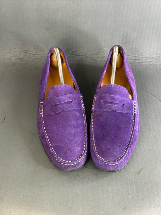 AUSTIN HELLER CUSTOM PURPLE DRIVERs loafer shoes men’s size 10.5 main image 7